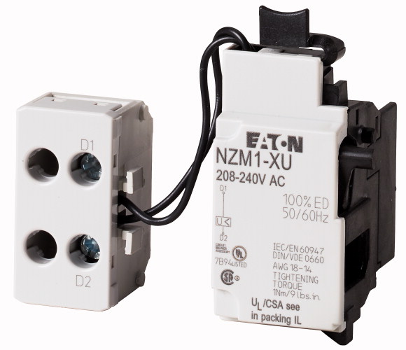 WYZWALACZ PODNAPIĘCIOWY ZANIKOWY 60VDC NZM1-XU60DC  - 259454 - EATON