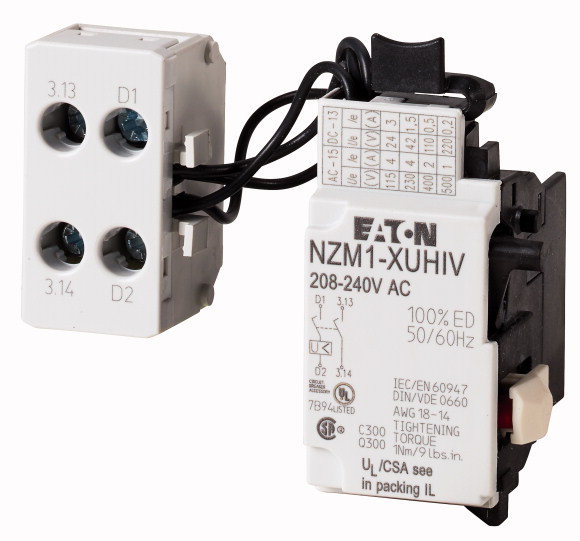WYZWALACZ ZANIKOWY ZE STYKAMI WYPRZEDZAJĄCYMI 220-250VDC NZM1-XUHIV220-250DC  - 259555 - EATON