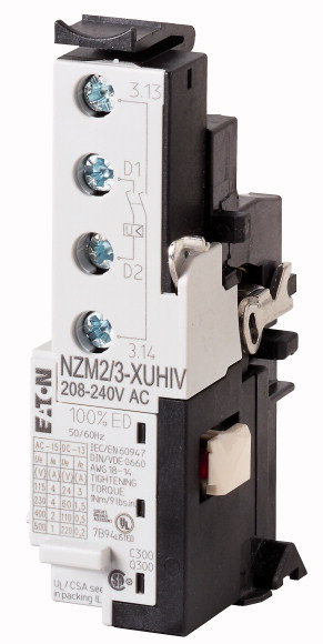 WYZWALACZ ZANIKOWY ZE STYKAMI WYPRZEDZAJĄCYMI 220-250VDC NZM2/3-XUHIV220-250DC  - 259610 - EATON