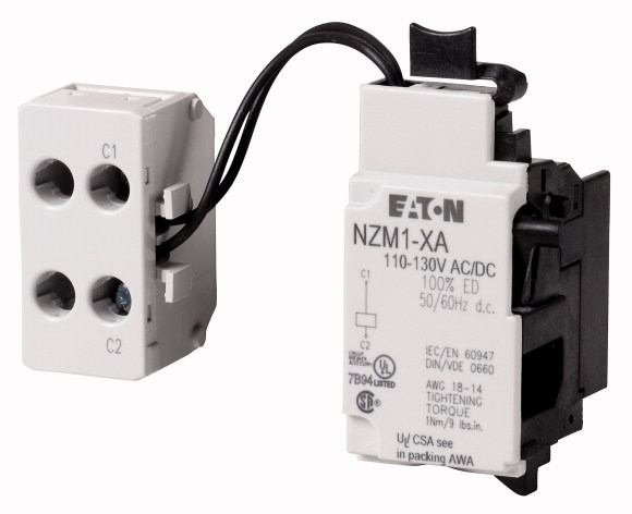 WYZWALACZ WZROSTOWY Z LISTWĄ ZACISKOWĄ 48VAC/DC NZM1-XA48AC/DC  - 259720 - EATON
