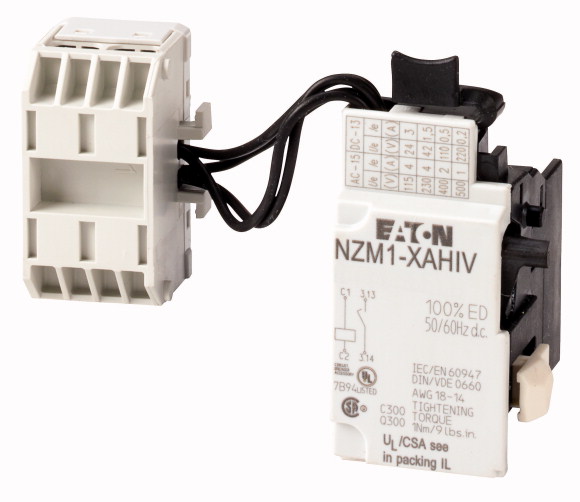 WYZWALACZ WZROSTOWY Z VHI Z LISTWĄ ZACISKOWĄ NZM1-XAHIV24AC/DC  - 259774 - EATON