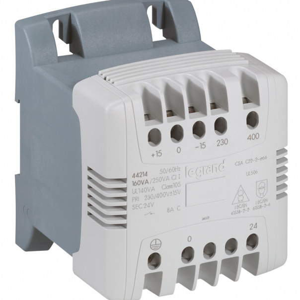 TRANSFORMATOR Z FILTREM 230-24 V 160 VA - 044214 - LEGRAND