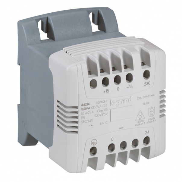 TRANSFORMATOR Z FILTREM 230-24 V 250 VA - 044215 - LEGRAND
