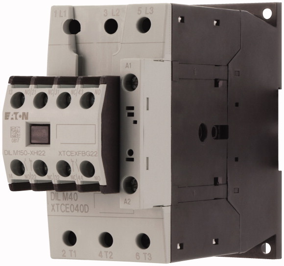 STYCZNIK MOCY 40A AC3 MODUŁ STYKÓW 2NO+2NC DILM40-22(230V50HZ 240V60HZ) - 277798 - EATON