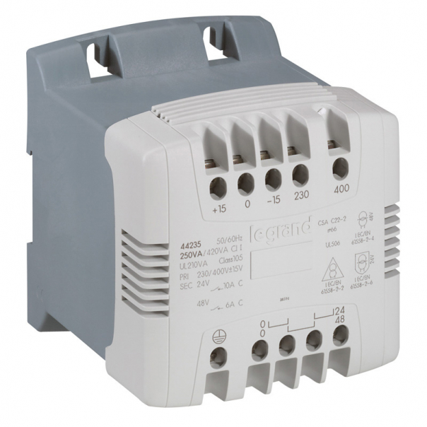 TRANSFORMATOR Z FILTREM 230/400-115/230 250 VA - 044265 - LEGRAND