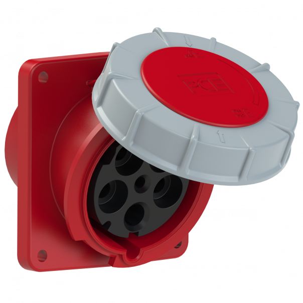 GNIAZDO TABLICOWE SKOŚNE POWER TWIST  125A 400V 3P+Z+N 120x130mm  - 445-6 - PCE