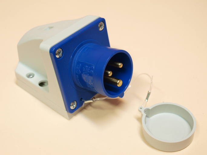 WTYCZKA 16A 2P+Z 230V ODBIORNIKOWA Z ZATYCZKĄ IP44 - 513-6t - PCE