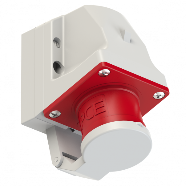WTYCZKA ODBIORNIKOWA Z KLAPKĄ 16A 400V 3P+Z  - 514-6d - PCE