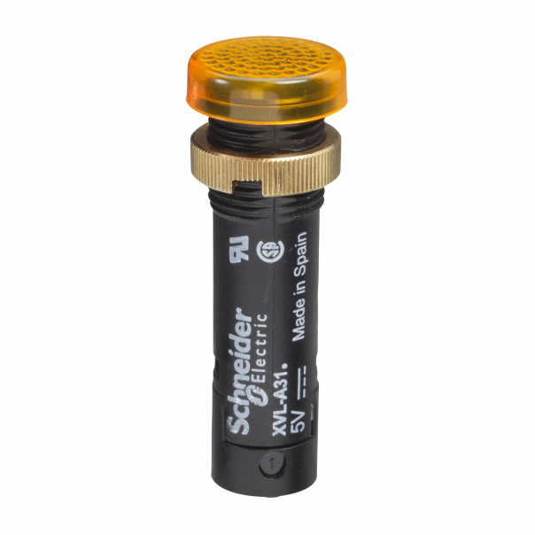 LAMPKA SYGNALIZACYJNA LED O12 Z POKRYWĄ 24V ŻÓŁTA - XVLA335 - SCHNEIDER ELECTRIC