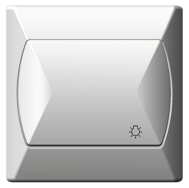 ŁĄCZNIK ZWIERNY ŚWIATŁO ZACISKI ŚRUBOWE 10AX 250V IP20 BIAŁY AKCENT - ŁP-5A/00 - OSPEL