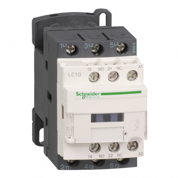 STYCZNIK MOCY 12A AC3 3 POLOWY NZ+NO,24V 50/60HZ - LC1D12B7 - SCHNEIDER ELECTRIC