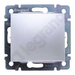 ŁĄCZNIK SCHODOWY POJEDYNCZY ZACISKI ŚRUBOWE 10AX 250V IP20 ALUMINIUM VALENA - 770106 - LEGRAND