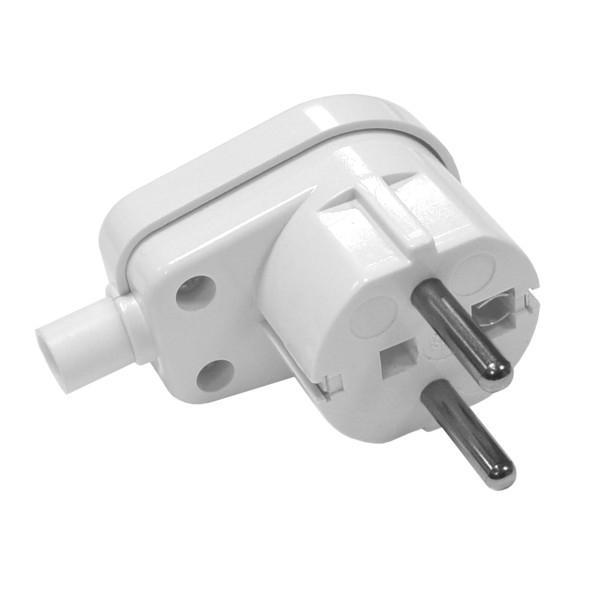 WTYCZKA PRZENOŚNA 2P+Z UNISCHUKO 16A IP20 KĄTOWA BIAŁA PIN W/US - 2186 - KANLUX