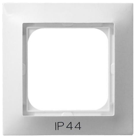 RAMKA POJEDYNCZA DO ŁĄCZNIKÓW IP44 BIAŁY IMPRESJA - RH-1Y/00 - OSPEL