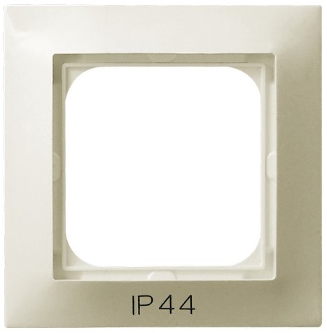 RAMKA POJEDYNCZA DO ŁĄCZNIKÓW IP44 ECRU IMPRESJA - RH-1Y/27 - OSPEL