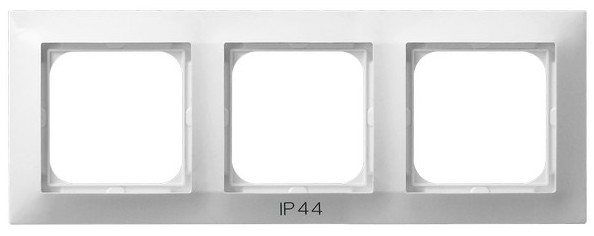 RAMKA POTRÓJNA DO ŁĄCZNIKÓW IP44 BIAŁY IMPRESJA - RH-3Y/00 - OSPEL