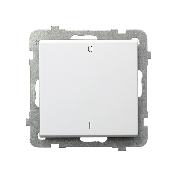 ŁĄCZNIK DWUBIEGUNOWY ZACISKI AUTOMATYCZNE 16AX 250V IP20 BIAŁY SONATA - ŁP-11R/m/00 - OSPEL