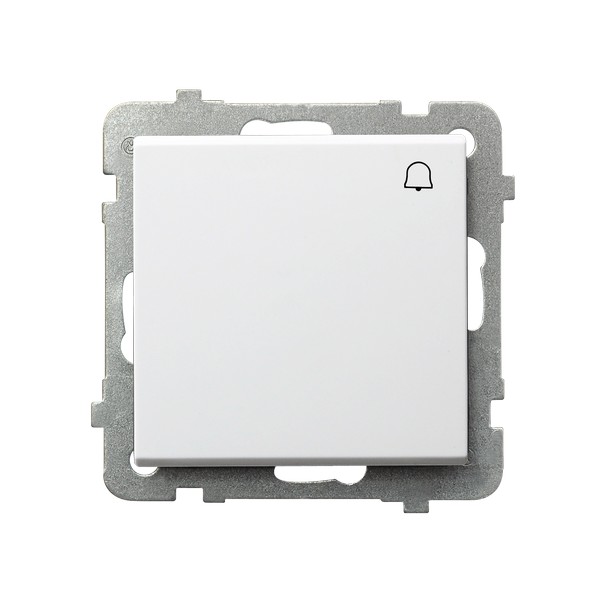 ŁĄCZNIK ZWIERNY DZWONEK ZACISKI AUTOMATYCZNE 10AX 250V IP20 BIAŁY SONATA - ŁP-6R/m/00 - OSPEL