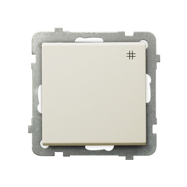 ŁĄCZNIK KRZYŻOWY ZACISKI AUTOMATYCZNE 16AX 250V IP20 ECRU SONATA - ŁP-4R/m/27 - OSPEL