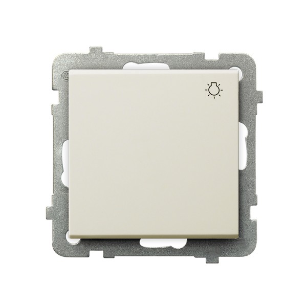 ŁĄCZNIK ZWIERNY ŚWIATŁO ZACISKI AUTOMATYCZNE 10AX 250V IP20 ECRU SONATA - ŁP-5R/m/27 - OSPEL