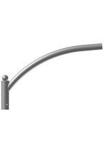 WYSIĘGNIK ALUMINIOWY 1-RAMIENNY ANODOWANY INOX WR-2/1 - 472021/C45 - ROSA SP ZOO