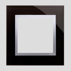 Ramka 1-krotna Nature-Szkło, KSIĘŻYCOWA LAWA, IP20/IP44* (*IP44-należy zastosować uszczelkę ramki DUN1) - DRN1/74 - KONTAKT SIMON