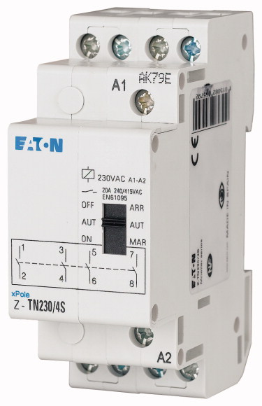 PRZEKAŹNIK INSTALACYJNY Z FUNKCJĄ WYBORU Z/AUT/W Z-TN230/4S - 265579 - EATON