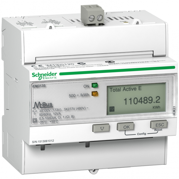 LICZNIK KWH IEM3135 - 63A M-BUS MID. - A9MEM3135 - SCHNEIDER ELECTRIC