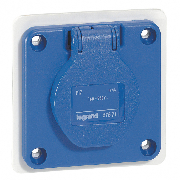 GNIAZDO TABLICOWE IP44 230 V 16 A 2P+Z P17 - 057671 - LEGRAND