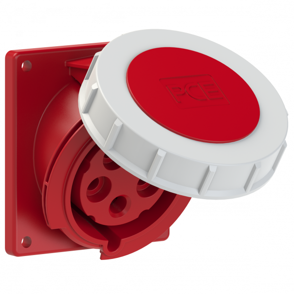 GNIAZDO TABLICOWE SKOŚNE POWER TWIST  32A 400V 3P+Z+N TWIST 80x97mm  - 4252-6 - PCE