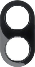 RAMKA PODWÓJNA CZARNY POŁYSK R.CLASSIC - 10122045 - HAGER - BERKER