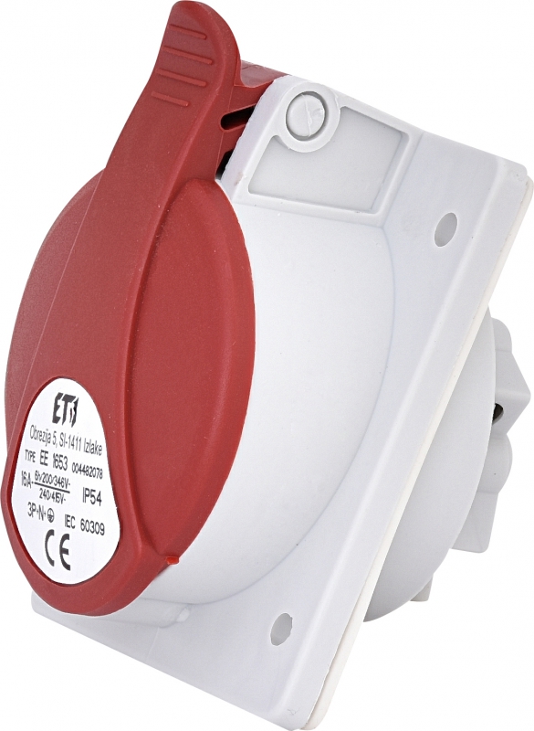 16A, 400V, 3P+N+PE, GNIAZDO TABLICOWE, IP54 EE 1653 - 004482078 - ETI
