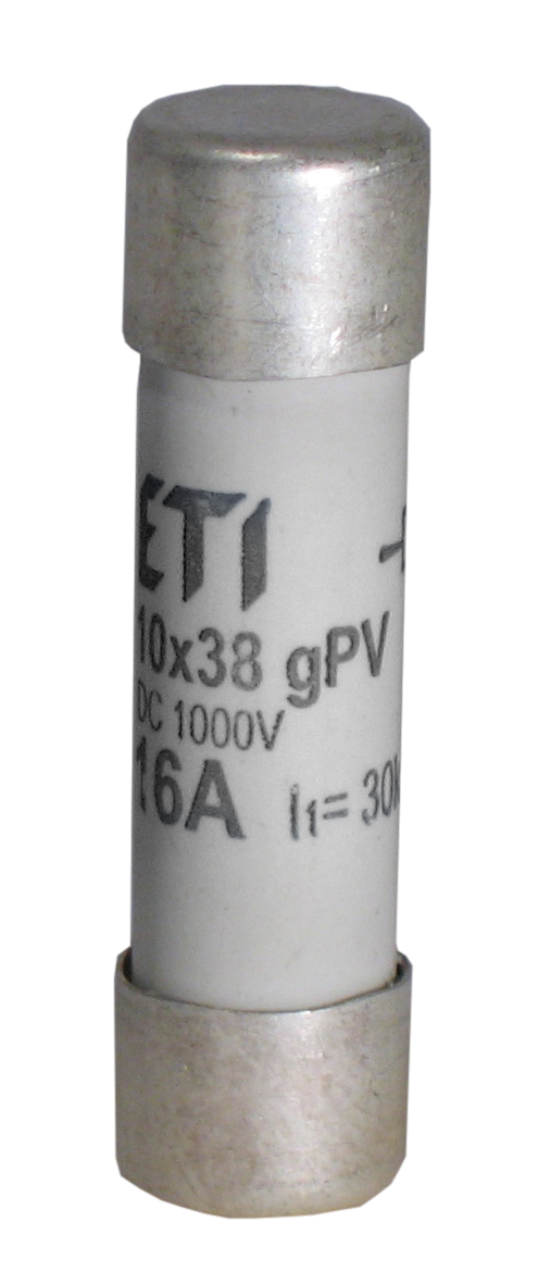 WKŁADKA TOPIKOWA CYLINDRYCZNA PV CH10X38 GPV 4A/1000V UL - 002625102 - ETI