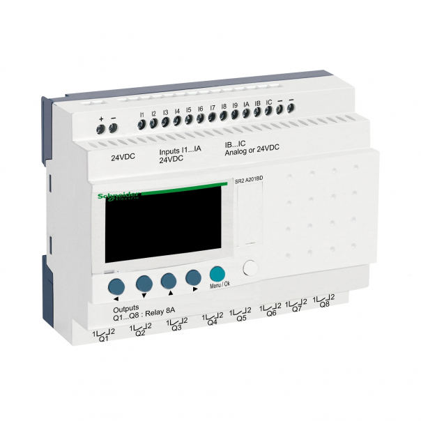 STEROWNIK ZELIO LOGIC 12WE_D/8WY_P 24VDC - SR2A201BD - SCHNEIDER ELECTRIC