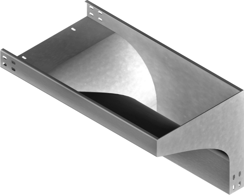 Kolanko redukcyjne prawe KRPZP200H50 1,50 mm - 354420 - BAKS
