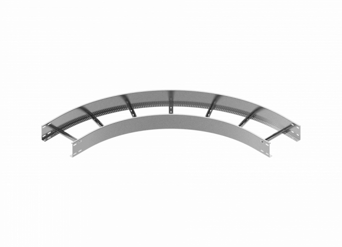 Łuk zewnętrzny drabinki 90&deg; LDZC500H80 N 2,00 mm - 496550 - BAKS