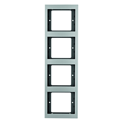 RAMKA POCZWÓRNA PIONOWA ALUMINIUM K.5 - 13437003 - HAGER