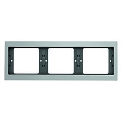 RAMKA POTRÓJNA POZIOMA ALUMINIUM K.5 - 13737003 - HAGER