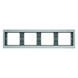 RAMKA POCZWÓRNA POZIOMA ALUMINIUM K.5 - 13837003 - HAGER