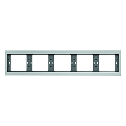 RAMKA PIĘCIOKROTNA POZIOMA ALUMINIUM K.5 - 13937003 - HAGER