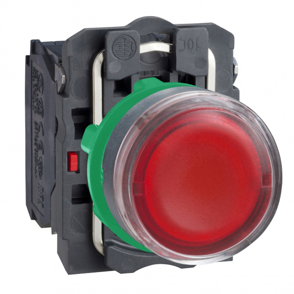 PRZYCISK OKAPTURZONY SAMOPOWROTNY BEZ OZNACZENIA LED 24V PLASTIKOWY CZERWONY  - XB5AW34B5 - SCHNEIDER ELECTRIC