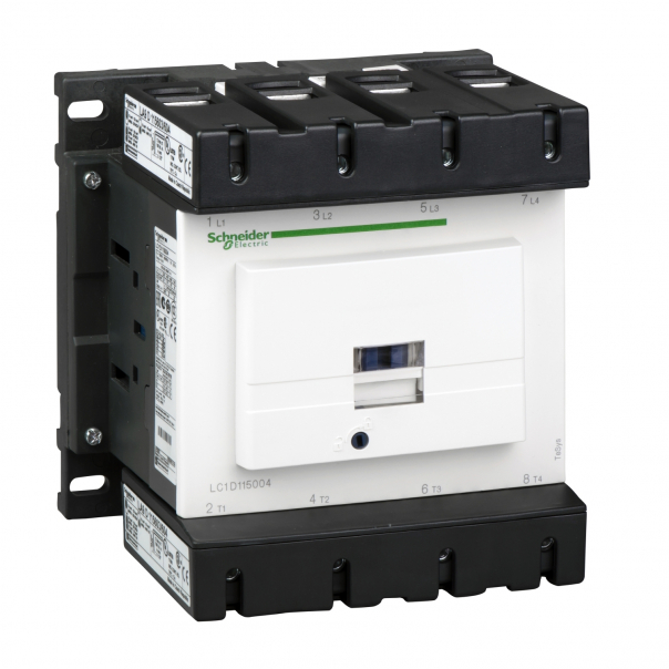STYCZNIK MOCY 200A 4P 4NO AC3 CEWKA 24VDC ZACISKI SKRZYNKOWE TESYS D - LC1D115004BD - SCHNEIDER ELECTRIC