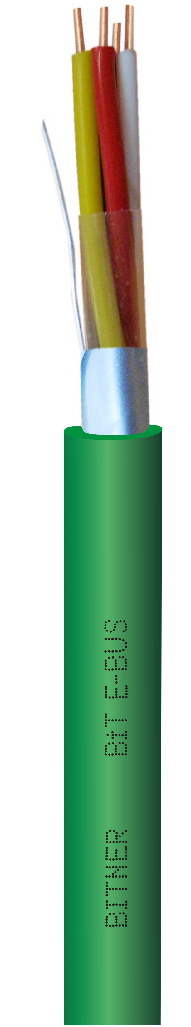 E-BUS 2x2x0,8mm PCV zielony - EB0005 - KP BITNER