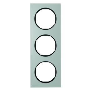 RAMKA POTRÓJNA ALUMINIUM/CZARNY R.3 - 10132284 - HAGER