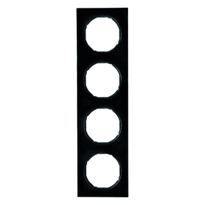 RAMKA POCZWÓRNA CZARNY POŁYSK R.3 - 10142245 - HAGER
