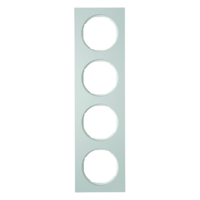 RAMKA POCZWÓRNA ALUMINIUM/BIAŁY R.3 - 10142274 - HAGER
