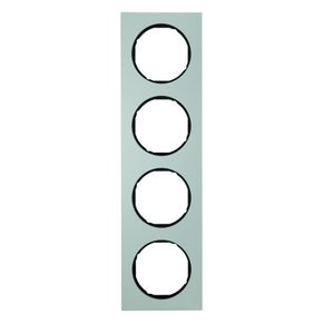 RAMKA POCZWÓRNA ALUMINIUM/CZARNY R.3 - 10142284 - HAGER