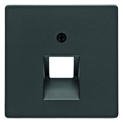 ELEMENT CENTRALNY DO GNIAZDA PRZYŁĄCZENIOWEGO UAE POJEDYNCZEGO ANTRACYT AKSAMIT Q.1/Q.3 - 14076086 - HAGER