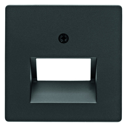 ELEMENT CENTRALNY DO GNIAZDA PRZYŁĄCZENIOWEGO UAE PODWÓJNEGO ANTRACYT AKSAMIT Q.1/Q.3 - 14096086 - HAGER