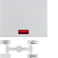KLAWISZ Z 5 DOŁĄCZONYMI SOCZEWKAMI ALUMINIUM K.5 - 14157003 - HAGER